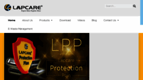 What Lapcareindia.com website looked like in 2018 (6 years ago)