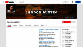 What Landonaustin.com website looked like in 2018 (6 years ago)