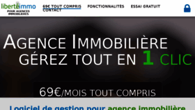 What Liberte-immo.com website looked like in 2018 (6 years ago)