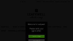 What Leafywell.com website looked like in 2018 (5 years ago)