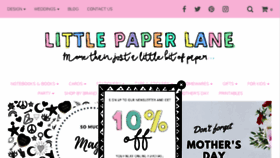 What Littlepaperlane.com.au website looked like in 2018 (6 years ago)