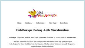 What Littlemissmarmaladeclothing.com website looked like in 2018 (6 years ago)