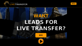 What Leadsforlivetransfer.com website looked like in 2018 (6 years ago)