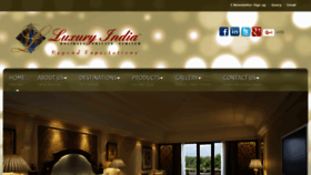 What Luxuryindiaholidays.com website looked like in 2018 (5 years ago)