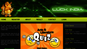 What Luckindia.in website looked like in 2018 (6 years ago)