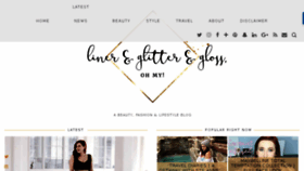 What Linerglittergloss.com website looked like in 2018 (6 years ago)