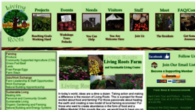 What Livingroots.org website looked like in 2018 (6 years ago)