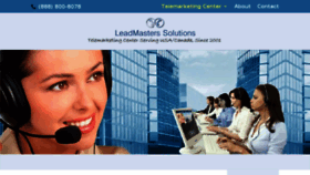What Lead-masters.net website looked like in 2018 (6 years ago)