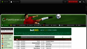 What Livescores.co.uk website looked like in 2018 (6 years ago)