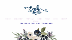 What Leahreneephotography.com website looked like in 2018 (6 years ago)