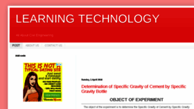 What Learningtechnologyofficial.com website looked like in 2018 (6 years ago)