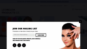 What Leoneldabeauty.co.za website looked like in 2018 (6 years ago)