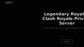 What Legendary-royale.net website looked like in 2018 (6 years ago)