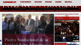 What Laprensadelazonaoeste.com website looked like in 2018 (6 years ago)