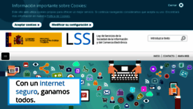 What Lssi.gob.es website looked like in 2018 (6 years ago)