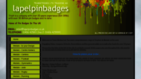What Lapelpinbadges.co.uk website looked like in 2018 (6 years ago)