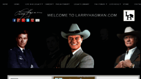 What Larryhagman.com website looked like in 2018 (5 years ago)