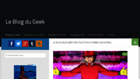 What Leblogdugeek.com website looked like in 2018 (7 years ago)