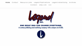 What Legendinc.com website looked like in 2018 (5 years ago)