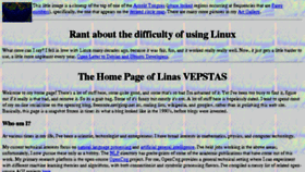 What Linas.org website looked like in 2018 (6 years ago)
