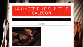What Lingerie-slip-calecon.com website looked like in 2018 (6 years ago)