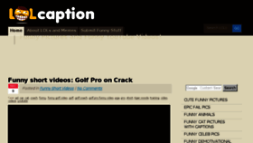 What Lolcaption.com website looked like in 2018 (5 years ago)