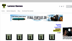 What Lorenzgames.com website looked like in 2018 (6 years ago)