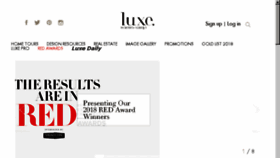 What Luxemagazine.com website looked like in 2018 (5 years ago)