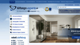 What Lueftungs-experte.de website looked like in 2018 (6 years ago)