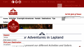 What Laplandsafaris.com website looked like in 2018 (5 years ago)