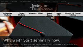 What Lextheo.edu website looked like in 2018 (5 years ago)