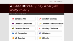 What Landoffree.com website looked like in 2018 (5 years ago)