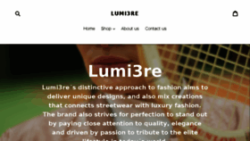 What Lumi3re.com website looked like in 2018 (5 years ago)