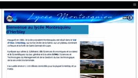 What Lyc-montesquieu-herblay.ac-versailles.fr website looked like in 2018 (6 years ago)
