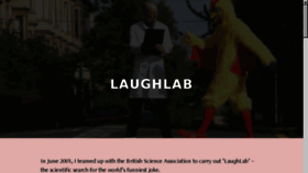 What Laughlab.co.uk website looked like in 2018 (6 years ago)