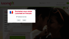 What Lusomeet.fr website looked like in 2018 (7 years ago)