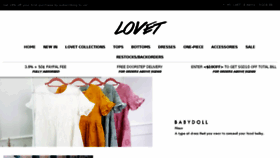 What Lovet.sg website looked like in 2018 (6 years ago)