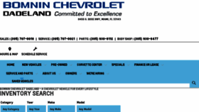 What Lorenzobomninchevrolet.com website looked like in 2018 (5 years ago)