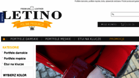 What Letino.pl website looked like in 2018 (6 years ago)