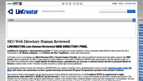 What Linkreator.com website looked like in 2018 (7 years ago)