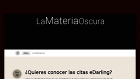 What Lamateriaoscura.es website looked like in 2018 (5 years ago)