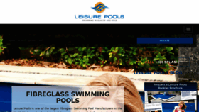 What Leisurepools.com.au website looked like in 2018 (5 years ago)