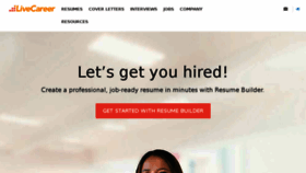What Livecareer.com website looked like in 2018 (6 years ago)