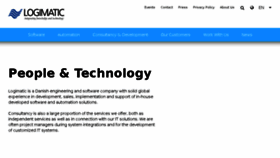 What Logimatic.com website looked like in 2018 (5 years ago)