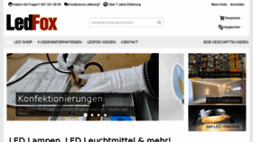 What Ledfox.ch website looked like in 2018 (5 years ago)