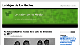 What Lomejordelosmedios.wordpress.com website looked like in 2018 (6 years ago)