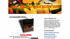 What Learn-how-to-read-guitar-tabs.blogspot.com website looked like in 2018 (6 years ago)