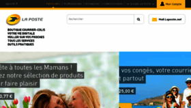 What Laposte.com website looked like in 2018 (5 years ago)