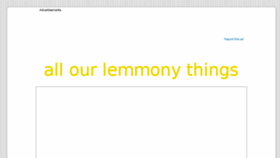 What Lemmonythings.com website looked like in 2018 (5 years ago)