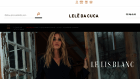 What Leledacuca.com.br website looked like in 2018 (7 years ago)